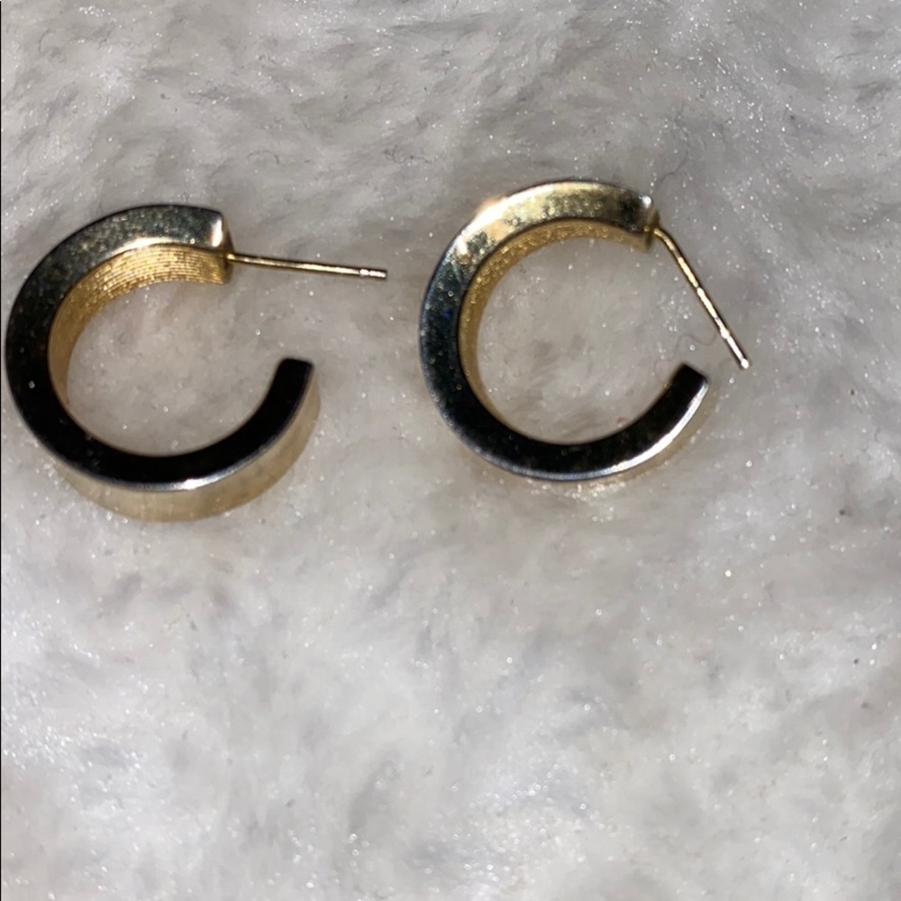 Gold  tone studded earrings